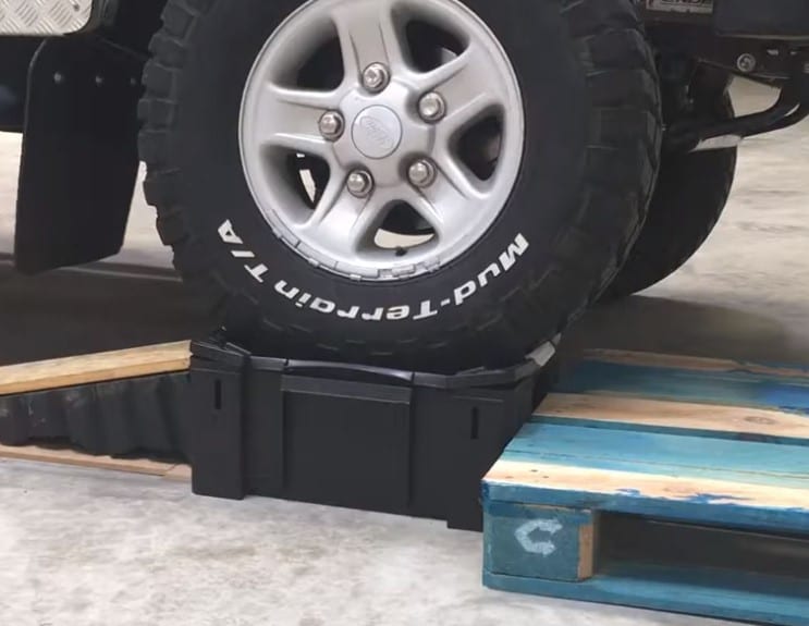 Vehicle storage boxes for 4x4 and off road routes
